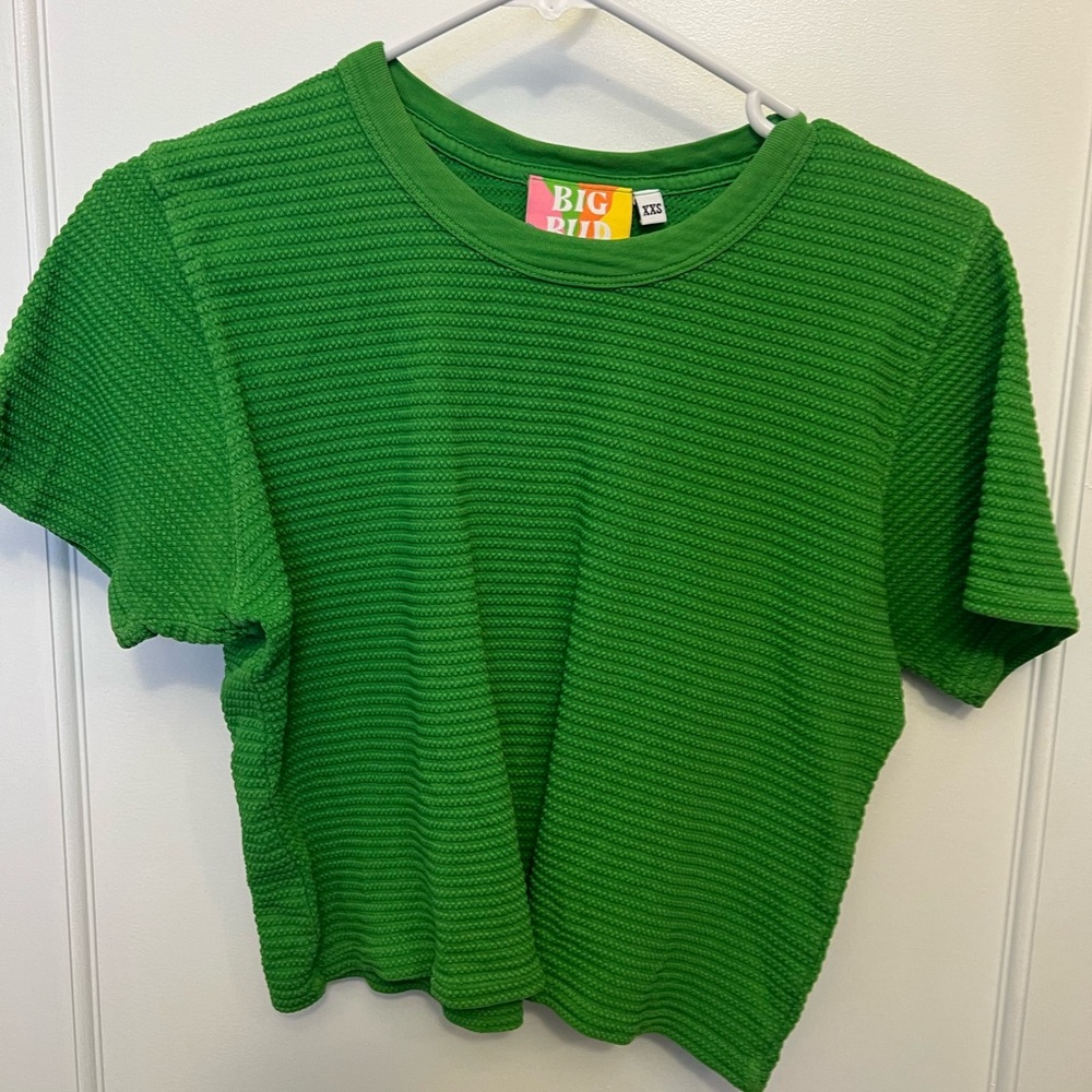 Big Bud Press green crop top XXS